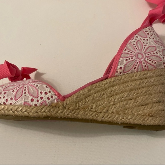 Lily Pulitzer Pink Wedges - Picture 2 of 4